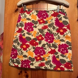 GEOFFREY BEENE Sport Skirt Floral Sz 4 Pink Floral